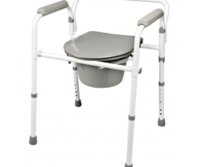 Graham Field 3-in-1 Steel Folding Commode, 4 Each Per Case Online Sale