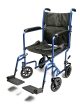 Graham Field Lightweight Aluminum Transport Chair - 19 , Aqua, 1 Each Fashion