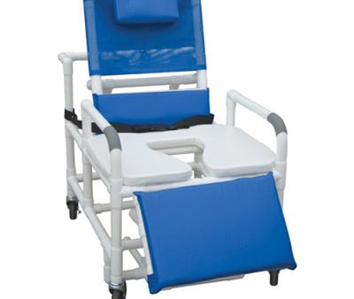 Graham Field Lumex 20  PVC Reclining Shower Commode Chair with Footrest, 1 Each Online