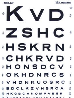 Graham Field Illuminated Snellen Eye Chart - 10  Distance, 20  Equivalent Fashion