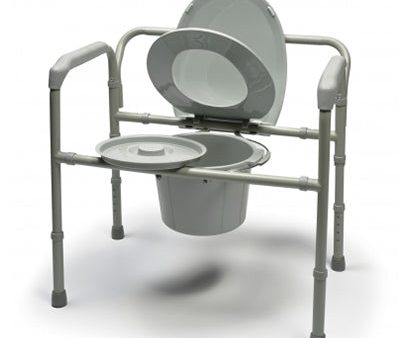 Graham Field Bariatric Steel Folding Commode, 2 Each Per Case Online now