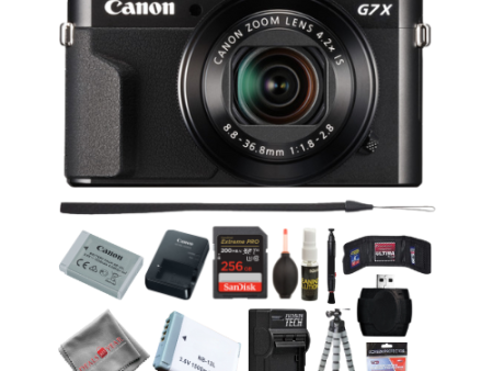 Canon PowerShot G7 X Mark II Digital Camera - Black - 256GB Accessory PKG Discount