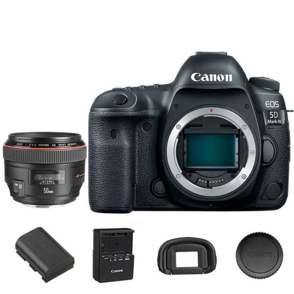 Canon 5D Mark IV EOS DSLR Camera with 50mm f 1.2L EF USM Lens For Sale