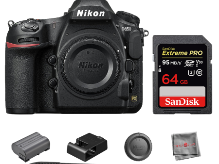 Nikon D850 DSLR Camera Body + SanDisk 64GB Extreme Pro Memory Card Discount