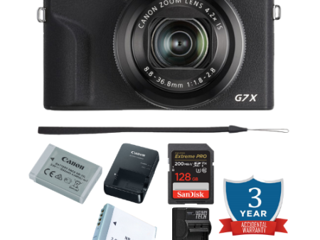 Canon PowerShot G7 X Mark III Digital Camera -  3Yr Accidental Warranty PKG Hot on Sale