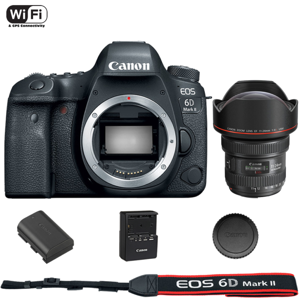 Canon EOS 6D Mark II DSLR Camera Body with EF 11-24mm f 4L USM Lens Sale