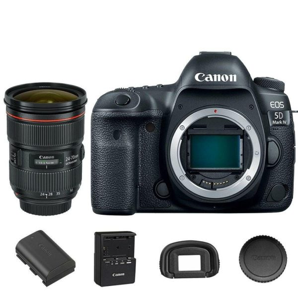 Canon 5D Mark IV EOS DSLR Camera with 24-70mm f 2.8L II EF USM Lens Hot on Sale