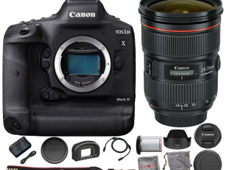 Canon EOS-1D X Mark III DSLR Camera with EF 24-70mm f 2.8L II USM Lens For Cheap