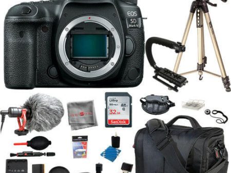 Canon EOS 5D Mark IV Camera Body Starter Bundle 32GB Mic Tripod Bag Kit Online