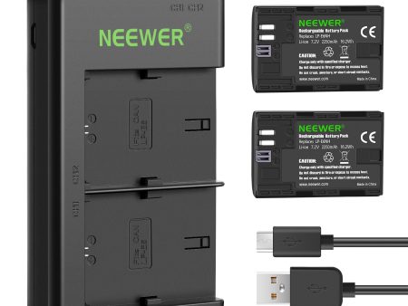 NEEWER LP-E6NH R6 II 2250mAh Replacement Li-Ion Battery Set For Canon on Sale