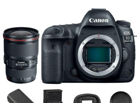 Canon 5D Mark IV EOS DSLR Camera with EF 16-35mm f 4L IS USM Lens For Sale