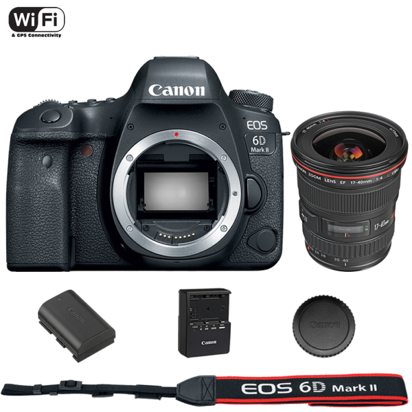 Canon EOS 6D Mark II DSLR Camera Body with EF 17-40mm f 4L USM Lens Online now