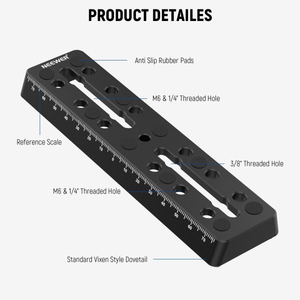 NEEWER Rail Bar Vixen Style Dovetail Plate for Telescope Online Hot Sale