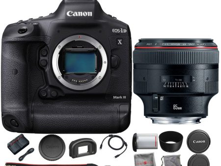 Canon EOS-1D X Mark III DSLR Camera with EF 85mm f 1.2L II USM Lens Hot on Sale