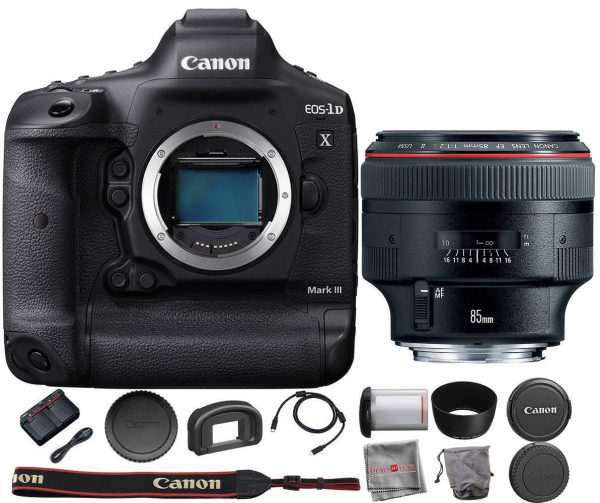 Canon EOS-1D X Mark III DSLR Camera with EF 85mm f 1.2L II USM Lens Hot on Sale