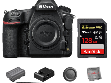 Nikon D850 DSLR Camera Body + SanDisk 128GB Extreme Pro Memory Card Fashion