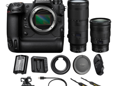 Nikon Z9 Mirrorless Camera with Z 24-70mm 2.8S and Z 70-200mm 2.8 VR S Lenses Hot on Sale