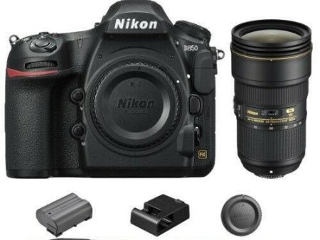 Nikon D850 DSLR Camera with Nikon AF-S NIKKOR 24-70mm f 2.8E ED VR Lens For Discount