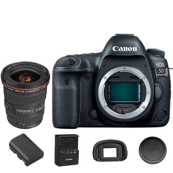 Canon 5D Mark IV EOS DSLR Camera with 17-40mm f 4L EF USM Lens For Sale