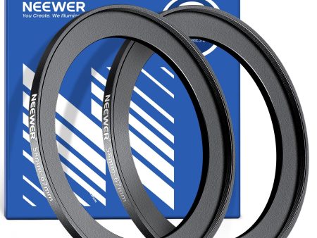 NEEWER 2 Pack Ultra Slim Aluminum Step Up Ring Adapter Sale