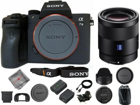 Sony a7 III Mirrorless Camera with FE 55mm f 1.8 ZA Lens For Cheap