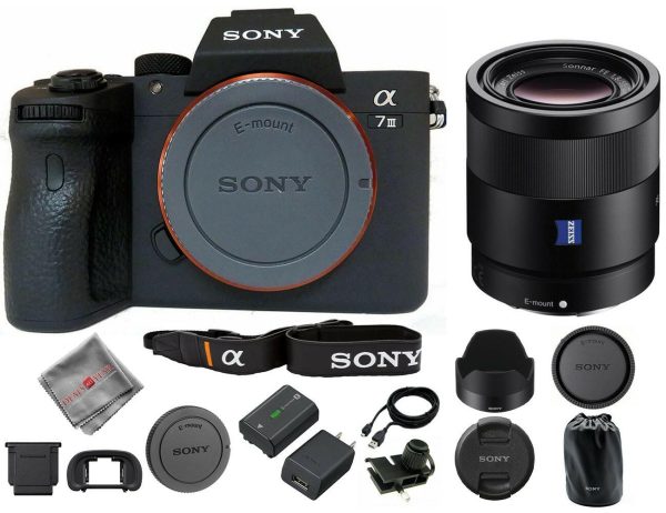 Sony a7 III Mirrorless Camera with FE 55mm f 1.8 ZA Lens For Cheap