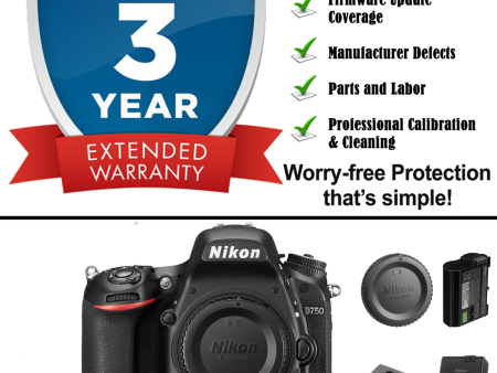 Nikon D750 24.3 MP Digital Camera Body w  3yr Extended Warranty Hot on Sale