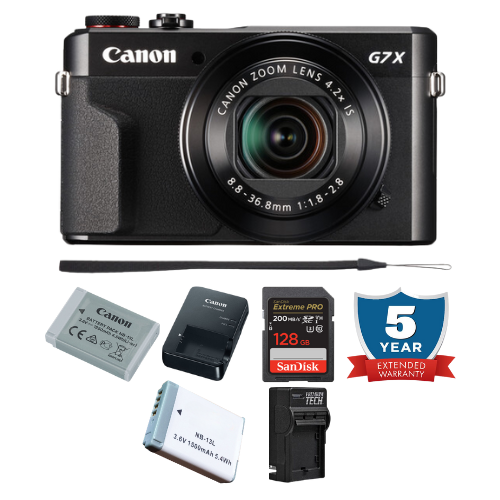 Canon PowerShot G7 X Mark II Digital Camera - 5Yr Warranty PKG Online Hot Sale