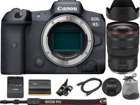 Canon EOS R5 Mirrorless Digital Camera with Canon RF 24-70mm f 2.8L IS USM Lens Cheap