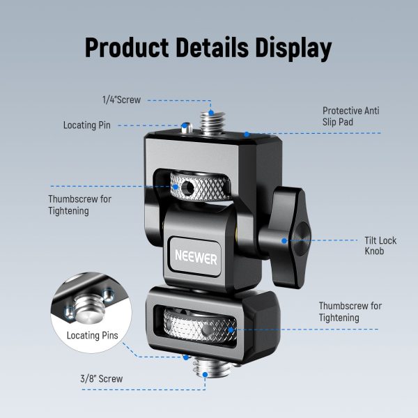 NEEWER MA004 Camera Monitor Mount With ARRI Locating Cheap