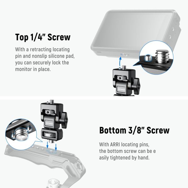 NEEWER MA004 Camera Monitor Mount With ARRI Locating Cheap