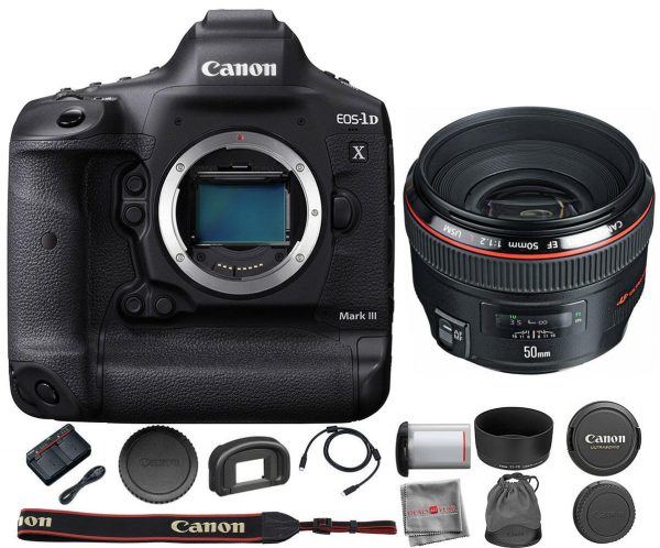 Canon EOS 1DX Mark III DSLR Camera with EF 50mm f 1.2L USM Lens Online Sale