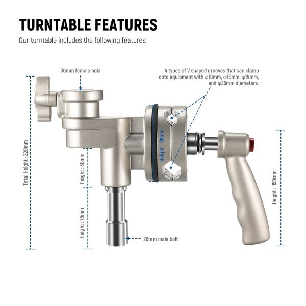 NEEWER ST-C1 4-1 2  Junior Grip Head for C Stand Boom Arm on Sale