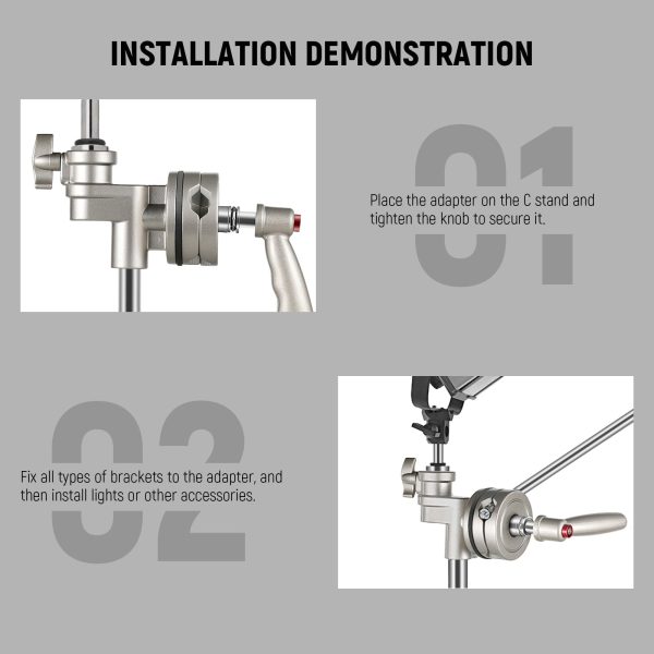 NEEWER ST-C1 4-1 2  Junior Grip Head for C Stand Boom Arm on Sale