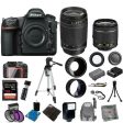 Nikon D850 DSLR Camera + 4 Lens Kit: 18-55mm VR + 70-300 mm + 128GB Kit Supply