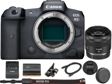 Canon EOS R5 Mirrorless Digital Camera with Canon RF 35mm f 1.8 IS Macro STM Lens Online Sale