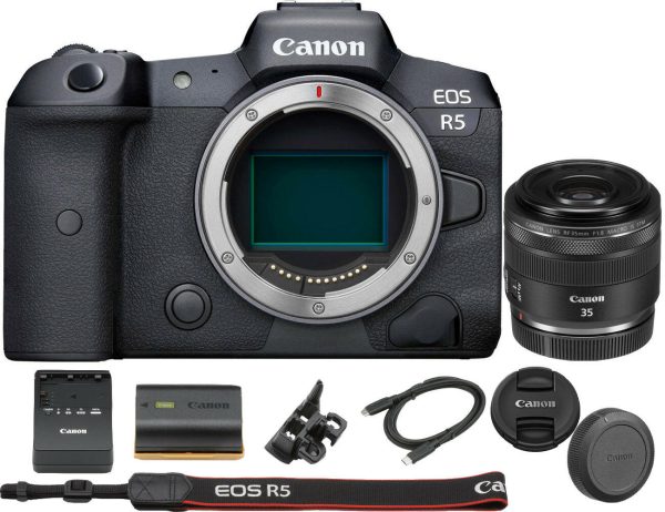 Canon EOS R5 Mirrorless Digital Camera with Canon RF 35mm f 1.8 IS Macro STM Lens Online Sale