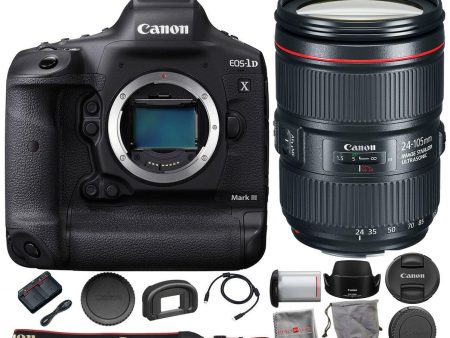 Canon EOS-1D X Mark III DSLR Camera with EF 24-105mm f 4L IS II USM Lens Online