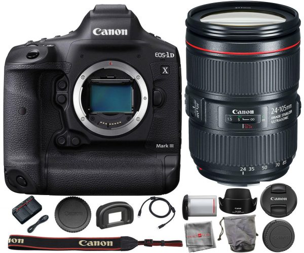 Canon EOS-1D X Mark III DSLR Camera with EF 24-105mm f 4L IS II USM Lens Online