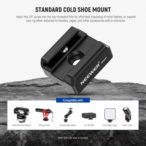 NEEWER UA031 2 Pack Cold Shoe Mount Adapter Online Sale