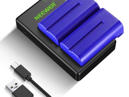 NEEWER 2-Pack NP-F550 Sony Battery Charger Set Online Sale