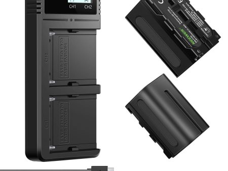 NEEWER NP-F750 Dual-Channel Battery Charger Set for Sony Cheap