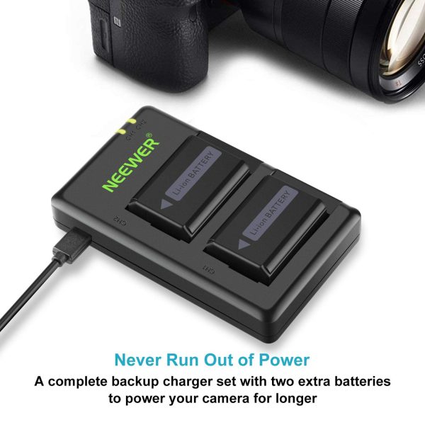 NEEWER NP-FW50 Camera Battery Charger Set for Sony Cheap